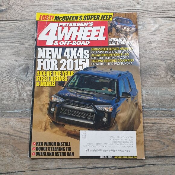 Petersons 4 Wheel Off Road Magazine March 2015 New 4x4 Jeep Enthusiasts Trail - Picture 1 of 3